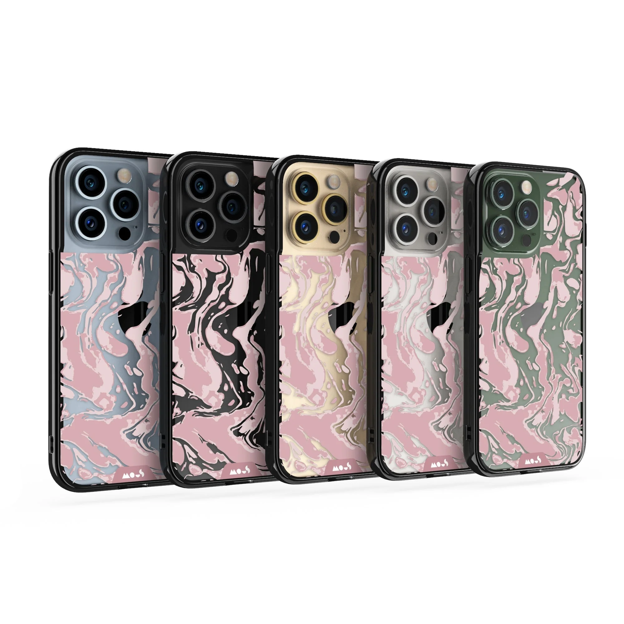Dusky Pink Protective Phone Case - Marbled - Image 24