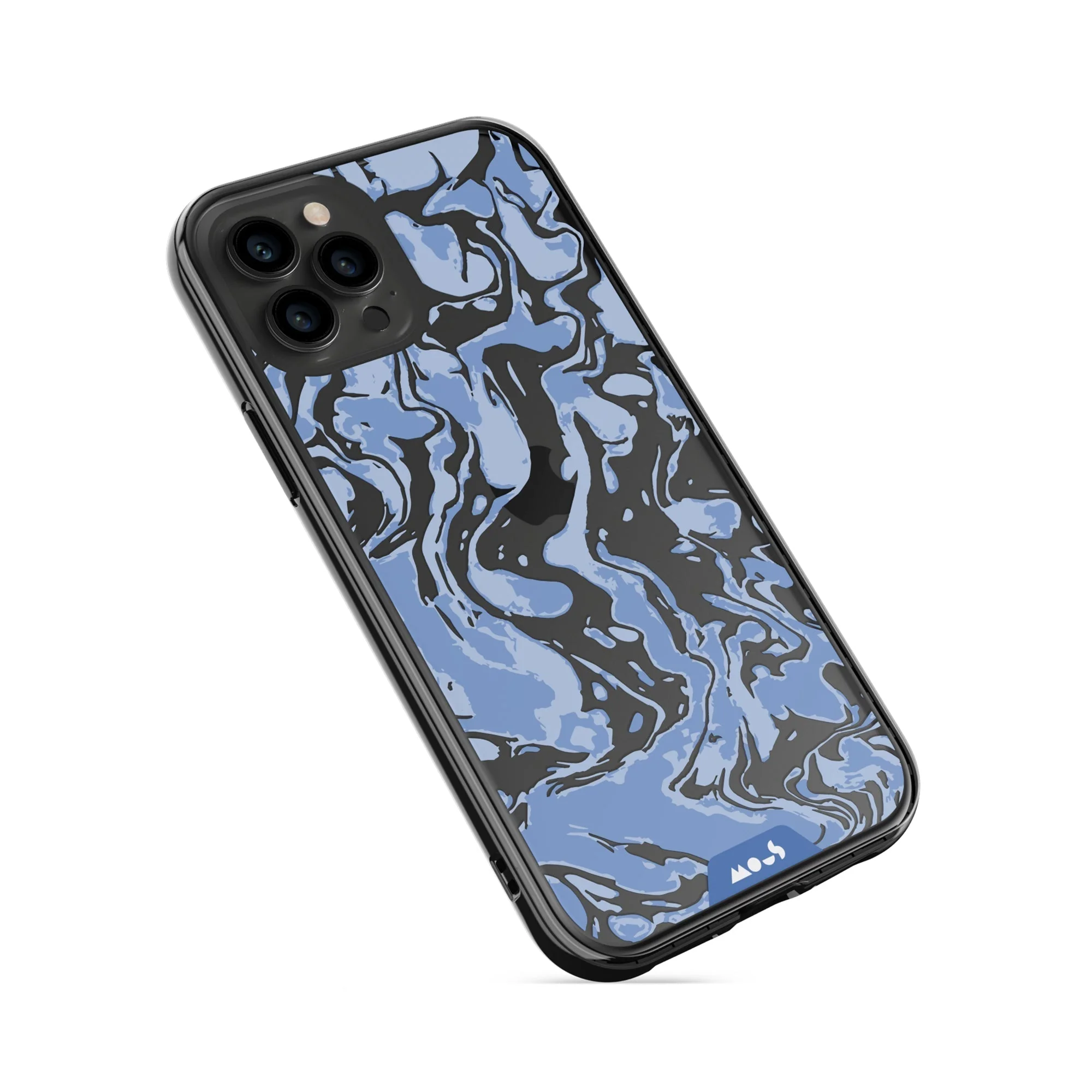 Sky Blue Protective Phone Case - Marbled - Image 27