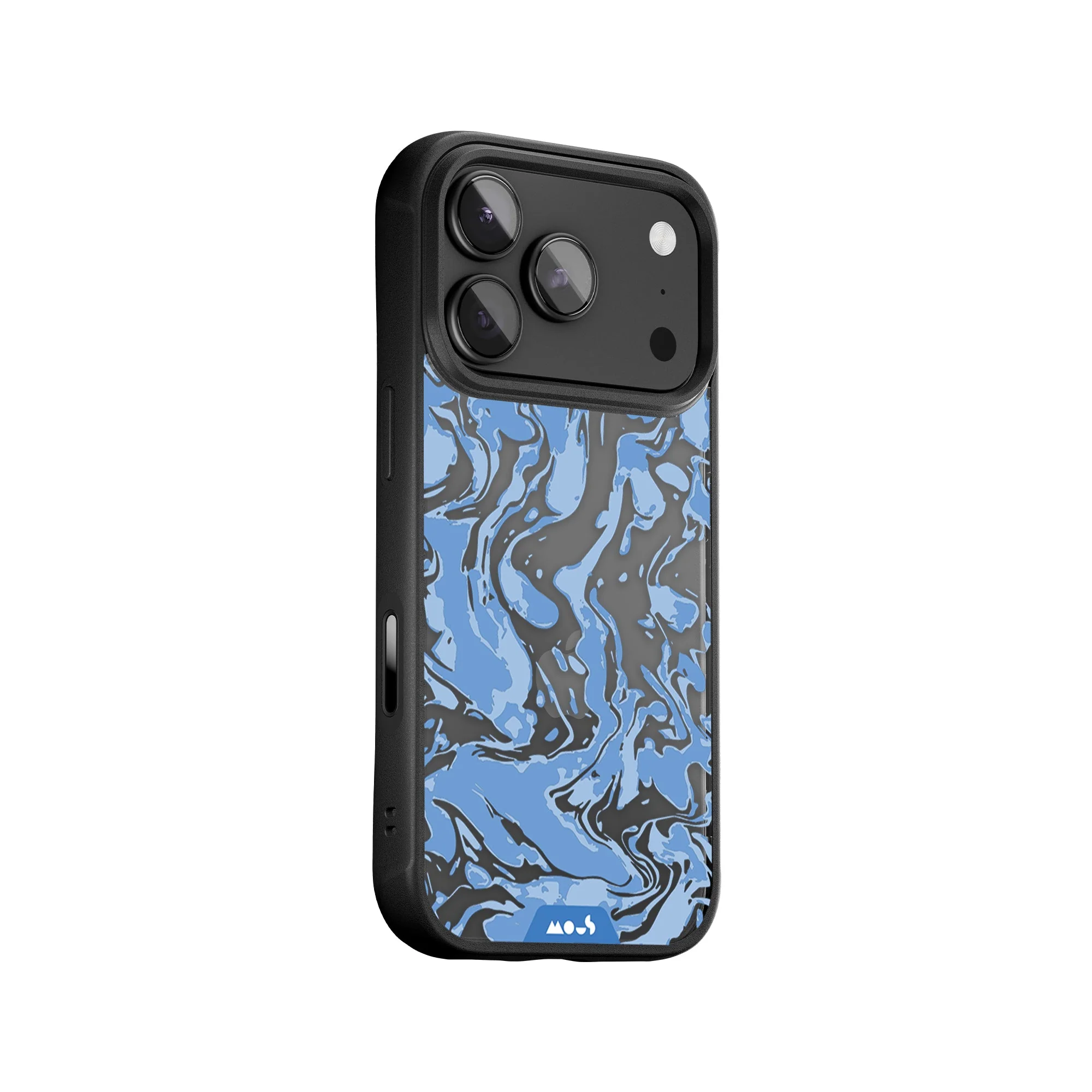 Sky Blue Protective Phone Case - Marbled - Image 35