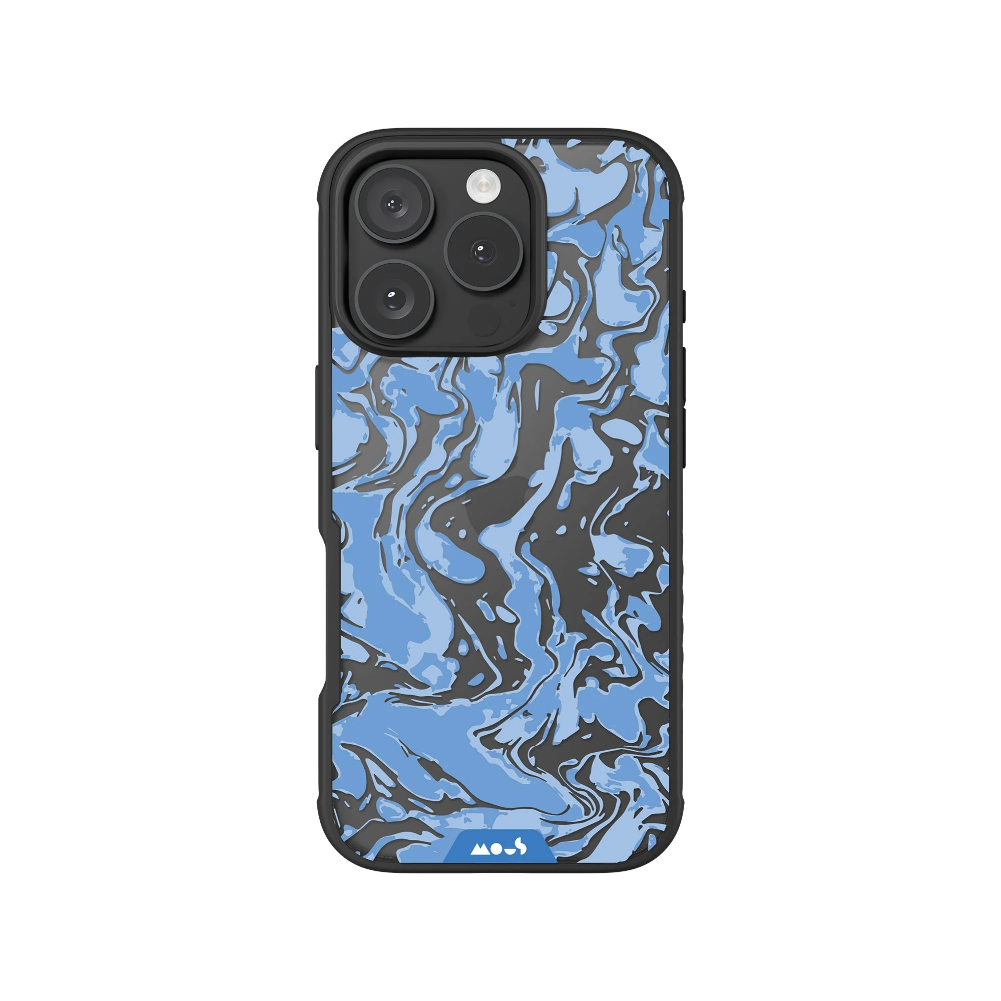 Sky Blue Protective Phone Case - Marbled - Image 4