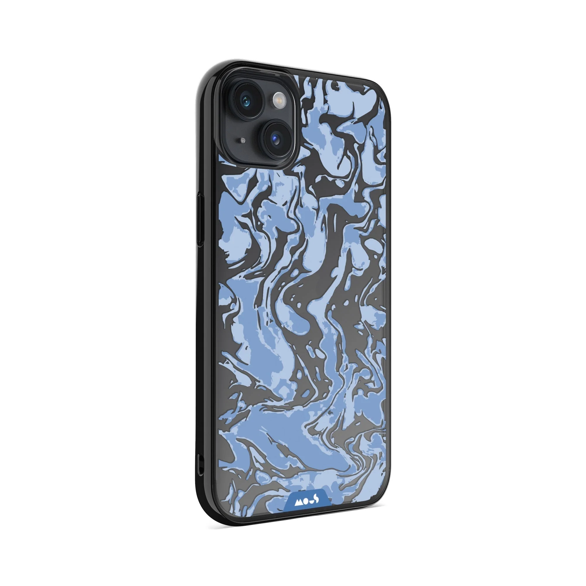 Sky Blue Protective Phone Case - Marbled - Image 6