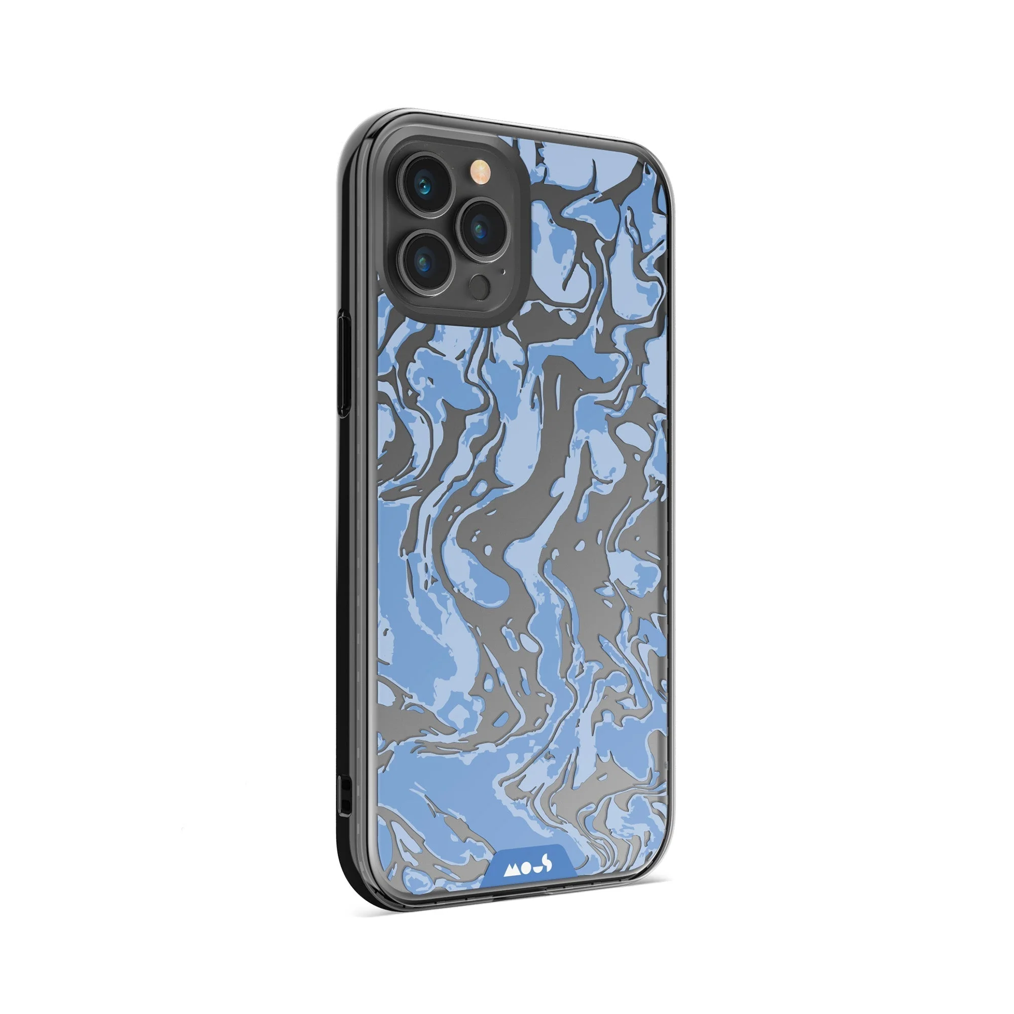 Sky Blue Protective Phone Case - Marbled - Image 9