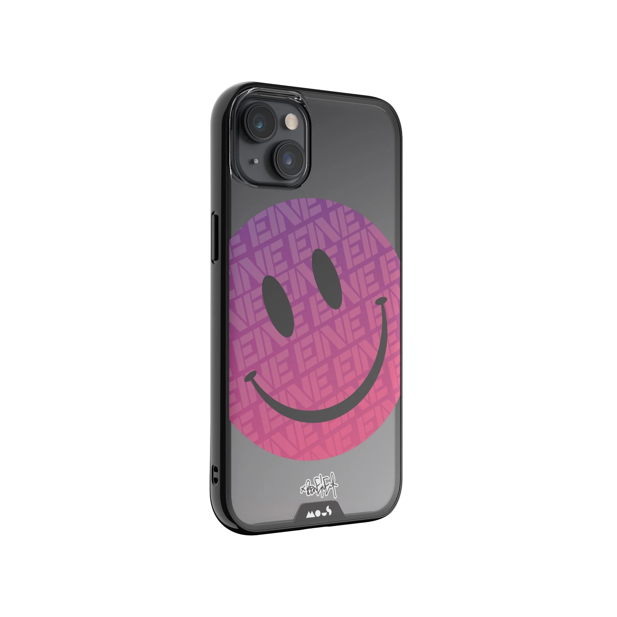 Pink Smiley Protective Phone Case - Ben Eine MagSafe - Image 3