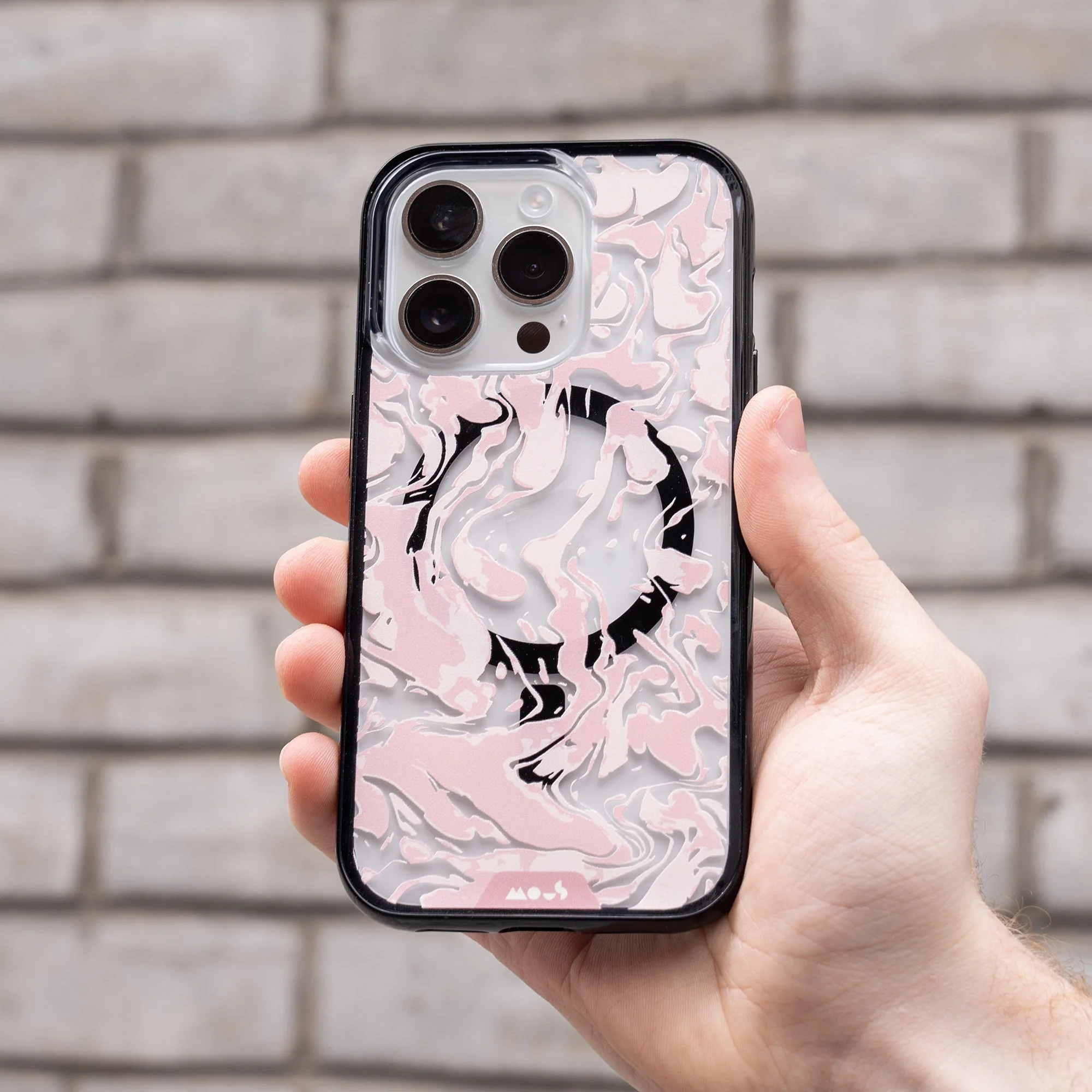 Dusky Pink Protective Phone Case - Marbled MagSafe - Image 9