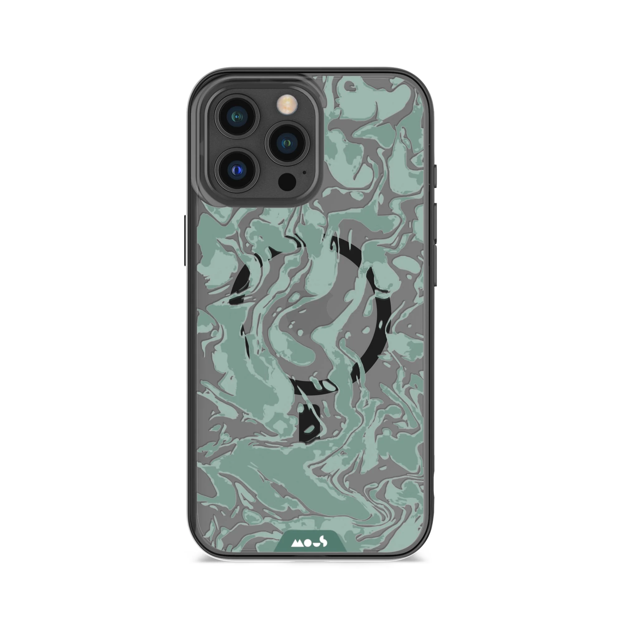 Sage Green Protective Phone Case - Marbled MagSafe - Image 4